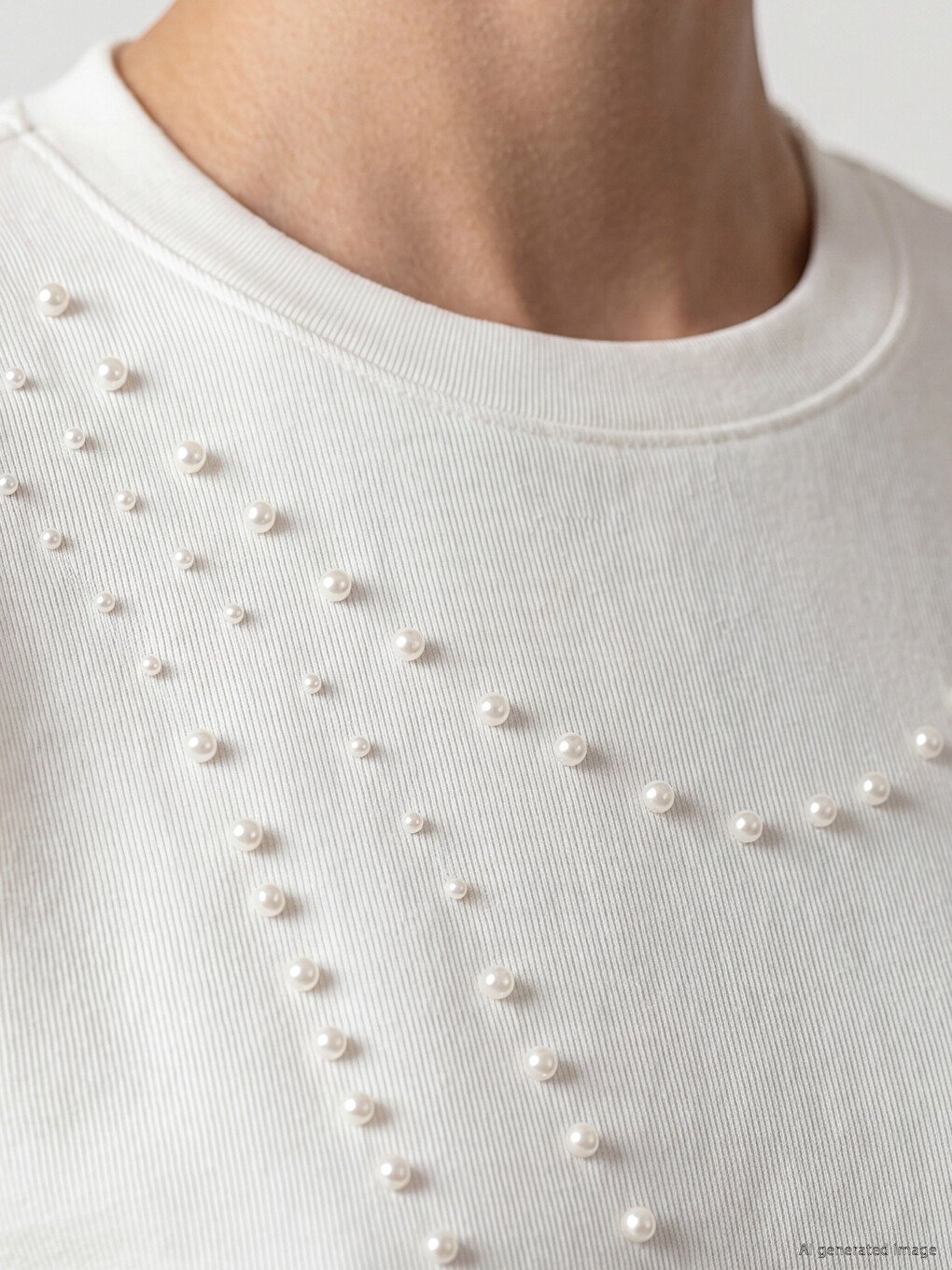 Pearl Embellished Soft Touch Women's Tunic-2