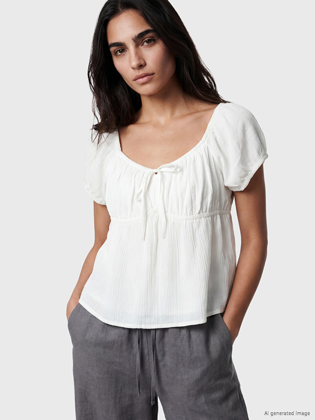 Blouse Blanc Femme