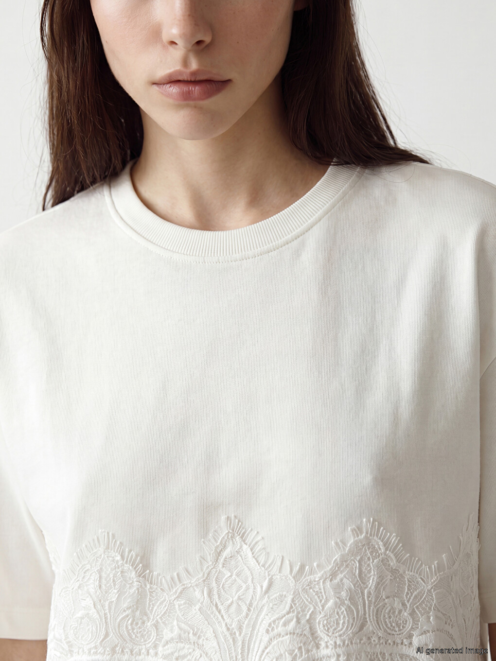 Oversize 100% Cotton Women's T-shirt-2
