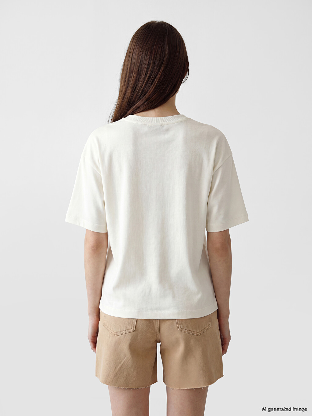 Oversize 100% Cotton Women's T-shirt-3
