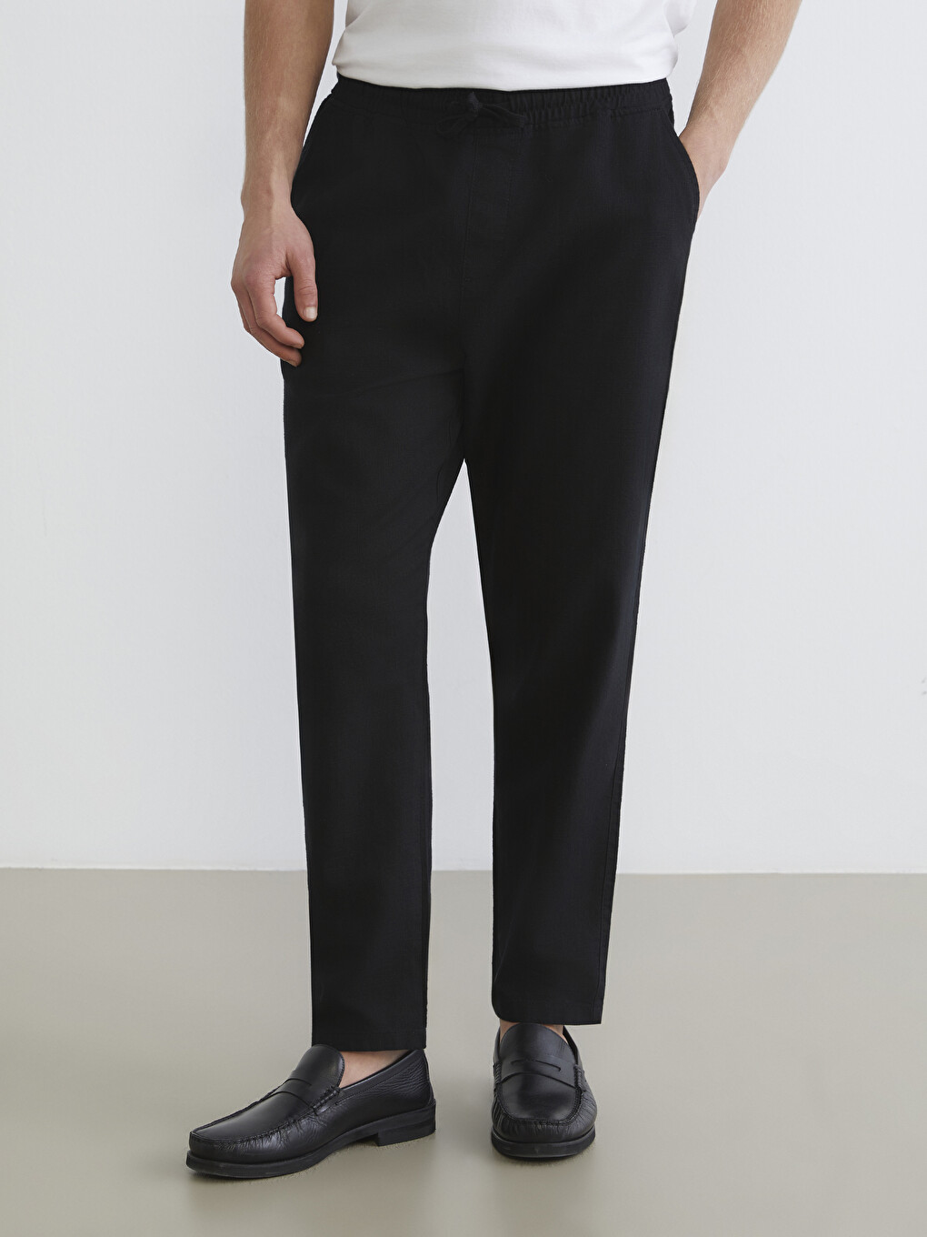 Regular Fit Elastični Struk Muške Pantalone-7