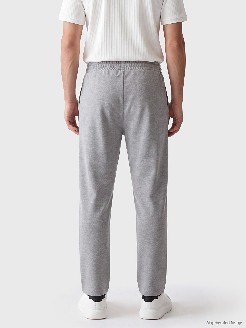 Gri Regular Fit Erkek Eşofman Altı-2