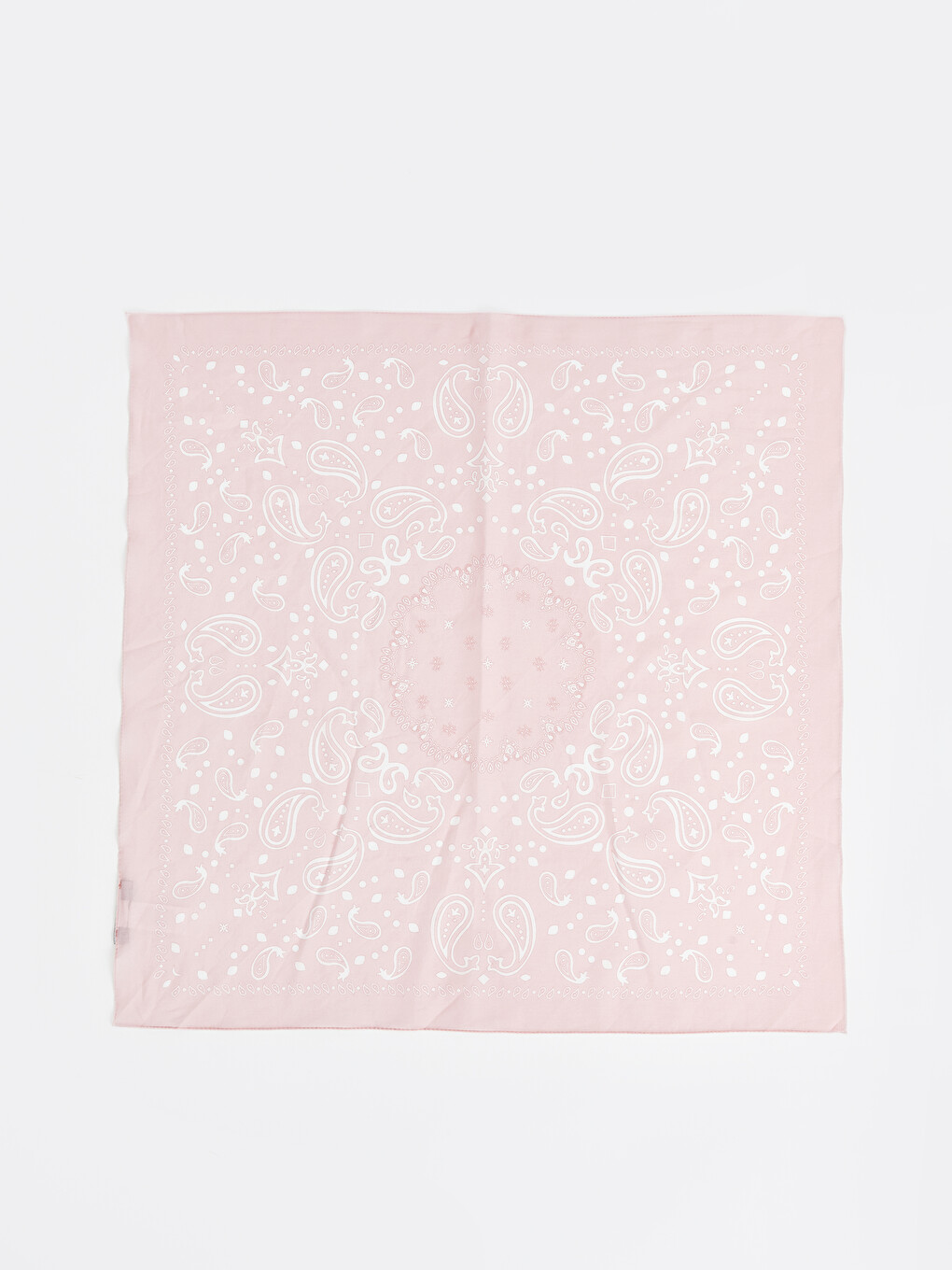 Pembe Desenli Kadın Bandana-2