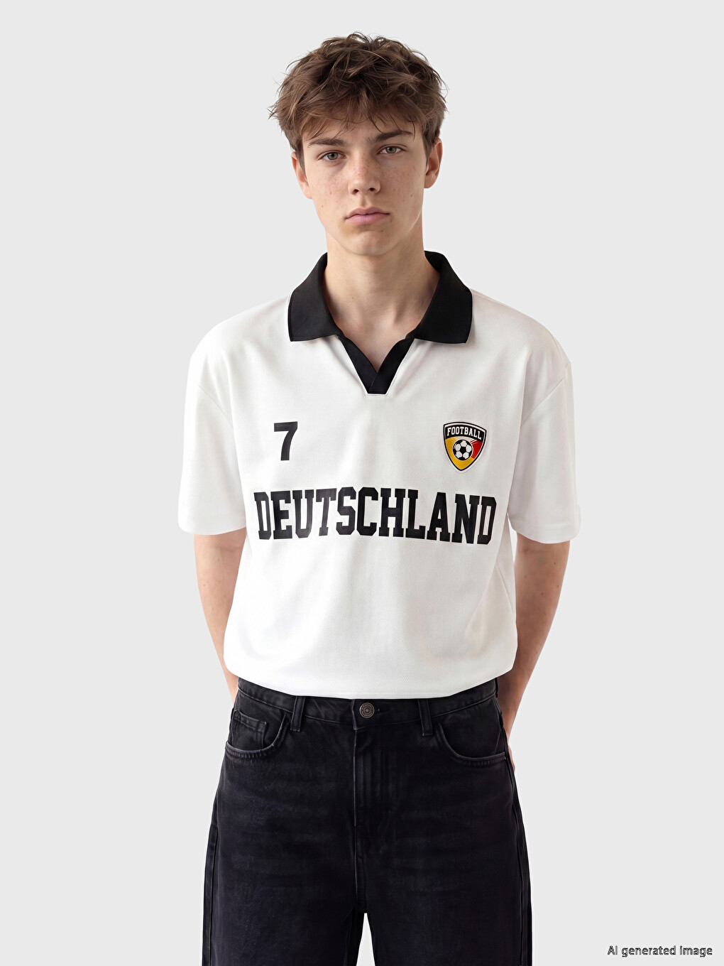 Tricou Polo Imprimat Germania pentru Băieți