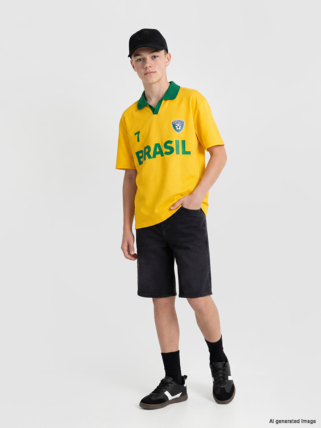 Brazil Printed Boys' T-shirt-1