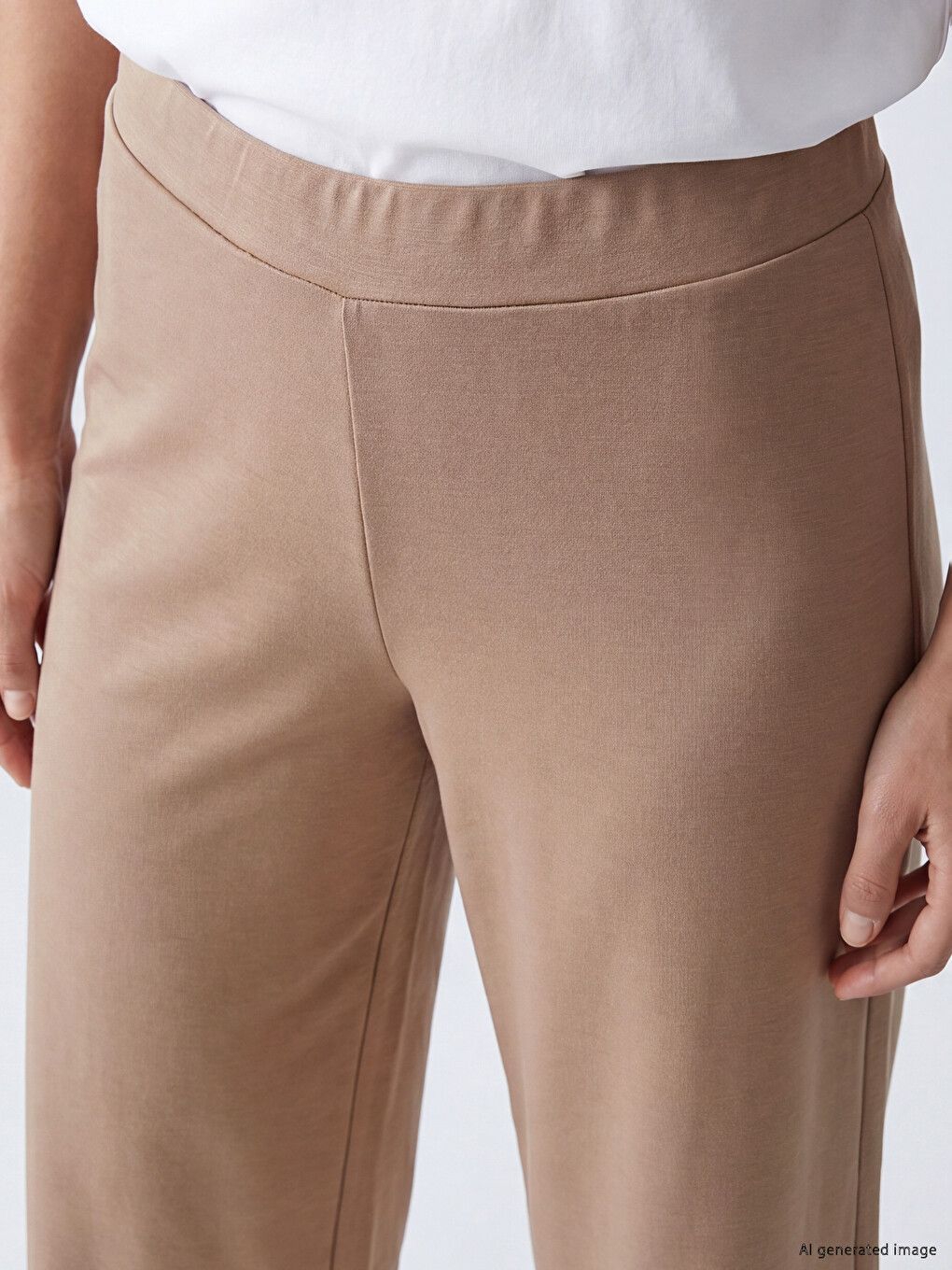 Ženske kapri pantalone sa elastičnim strukom i mekim dodirom-2