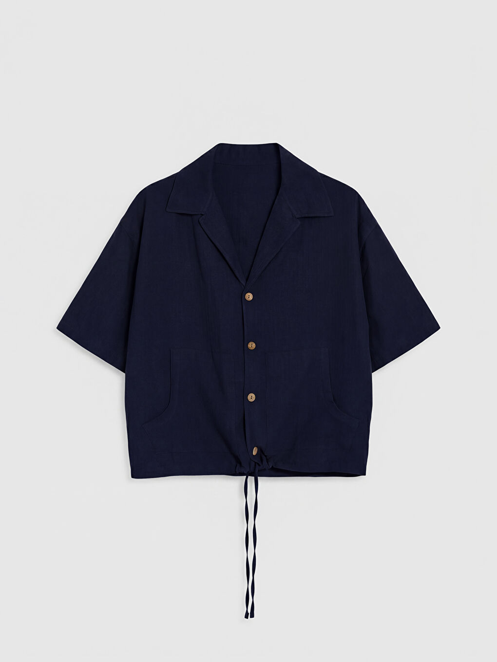 Lacivert Loose Fit Erkek Gömlek