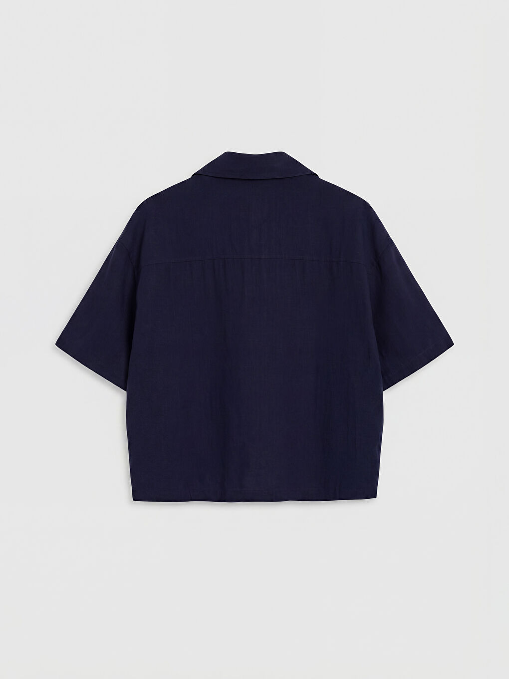 Lacivert Loose Fit Erkek Gömlek-1