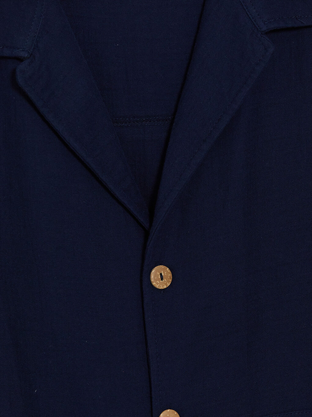 Lacivert Loose Fit Erkek Gömlek-2