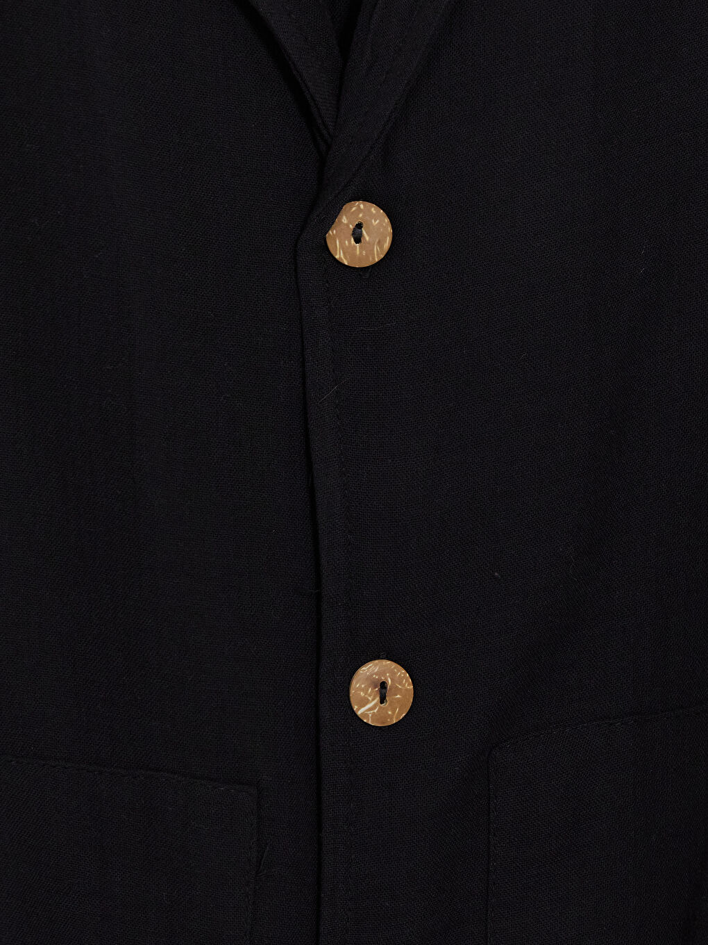 Siyah Loose Fit Erkek Gömlek-6