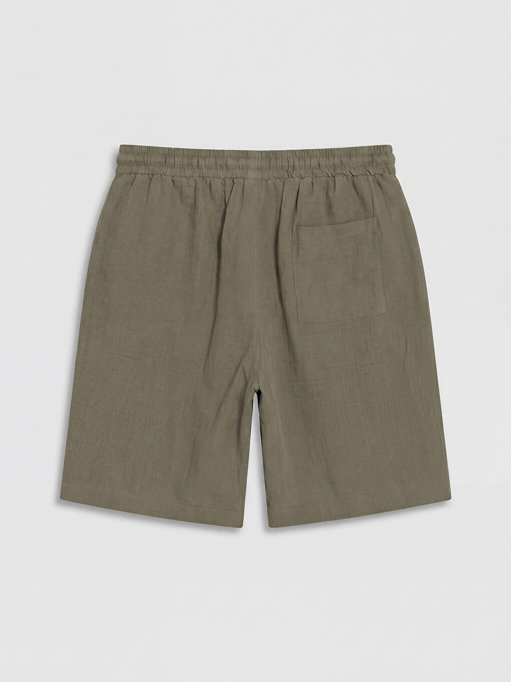 Haki Loose Fit Erkek Şort-1