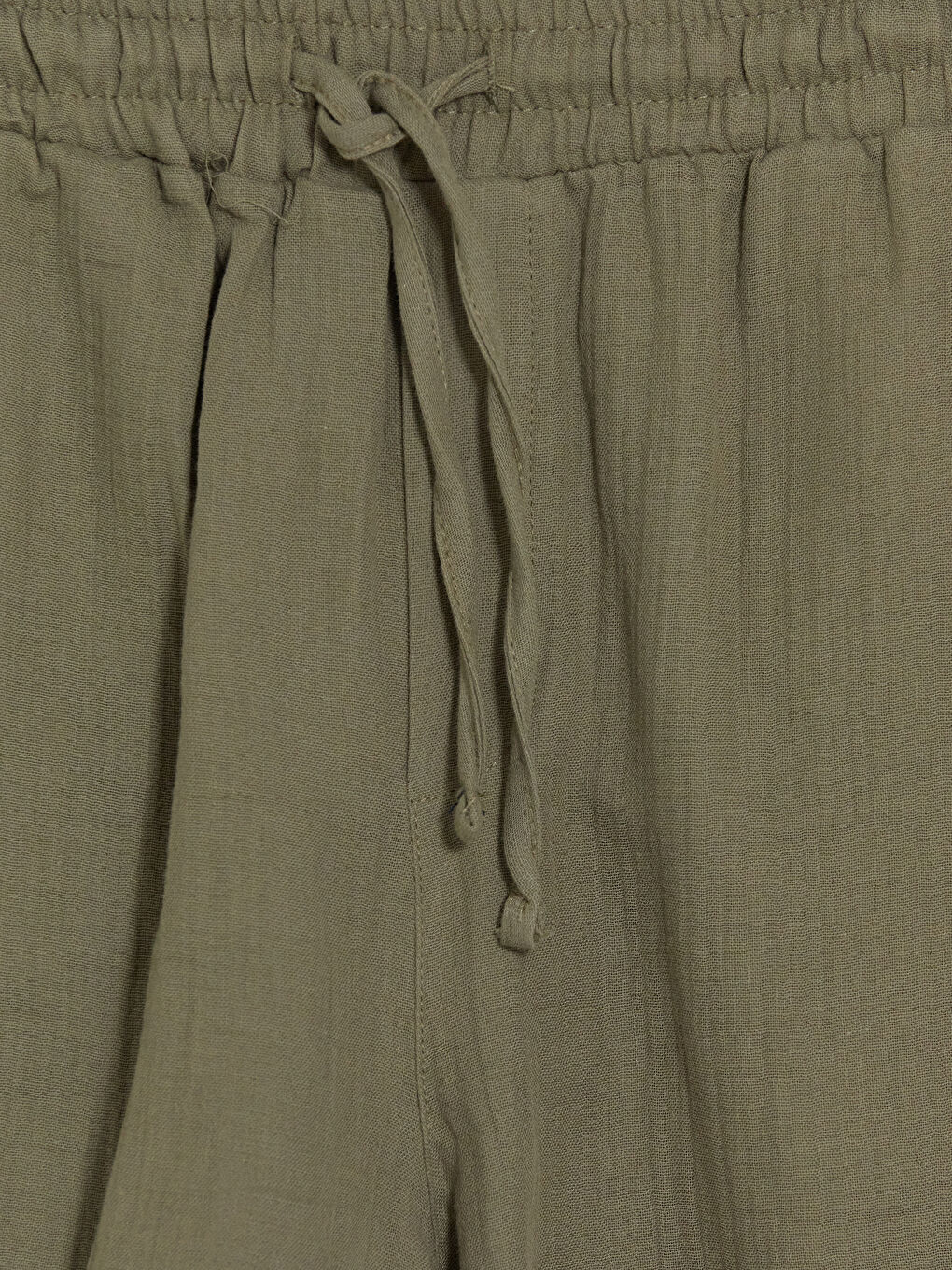 Haki Loose Fit Erkek Şort-2