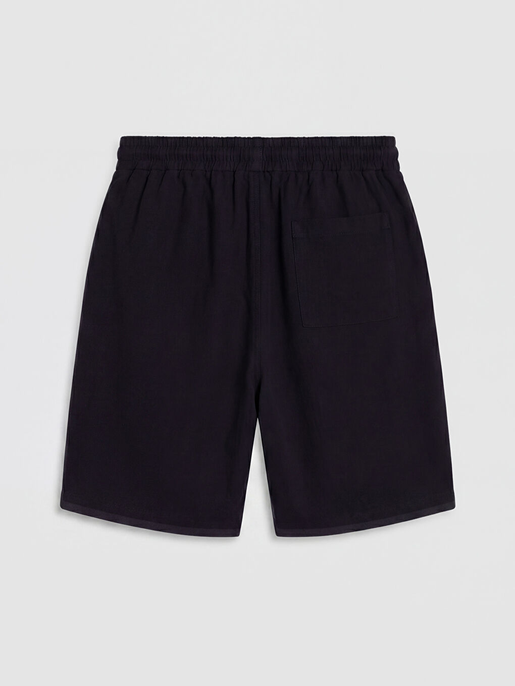 Siyah Loose Fit Erkek Şort-1