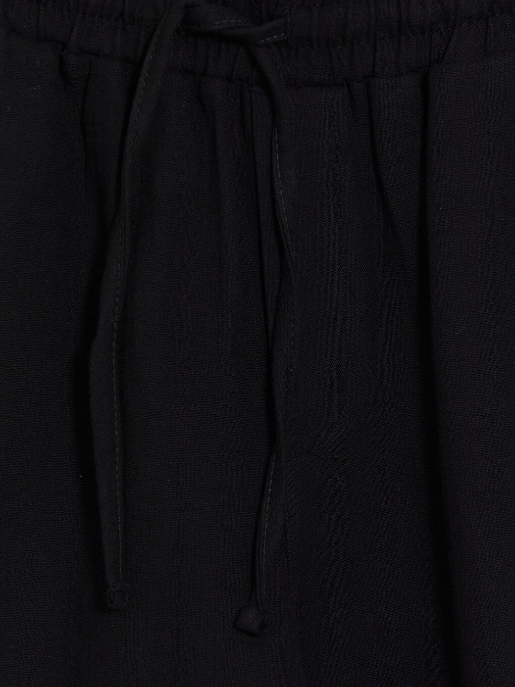 Siyah Loose Fit Erkek Şort-2