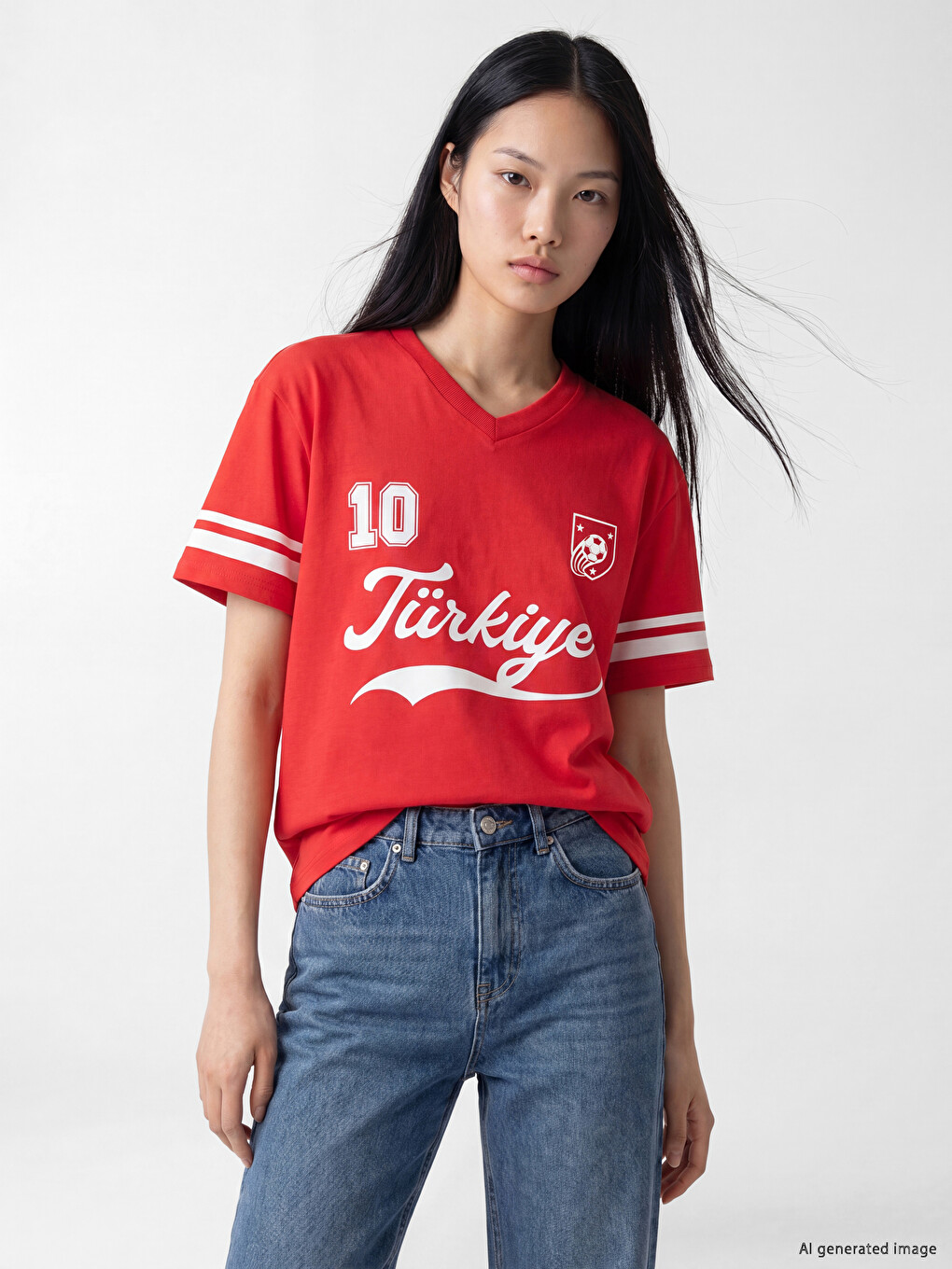 Turkey Printed Oversize Women's T-Shirt-2
