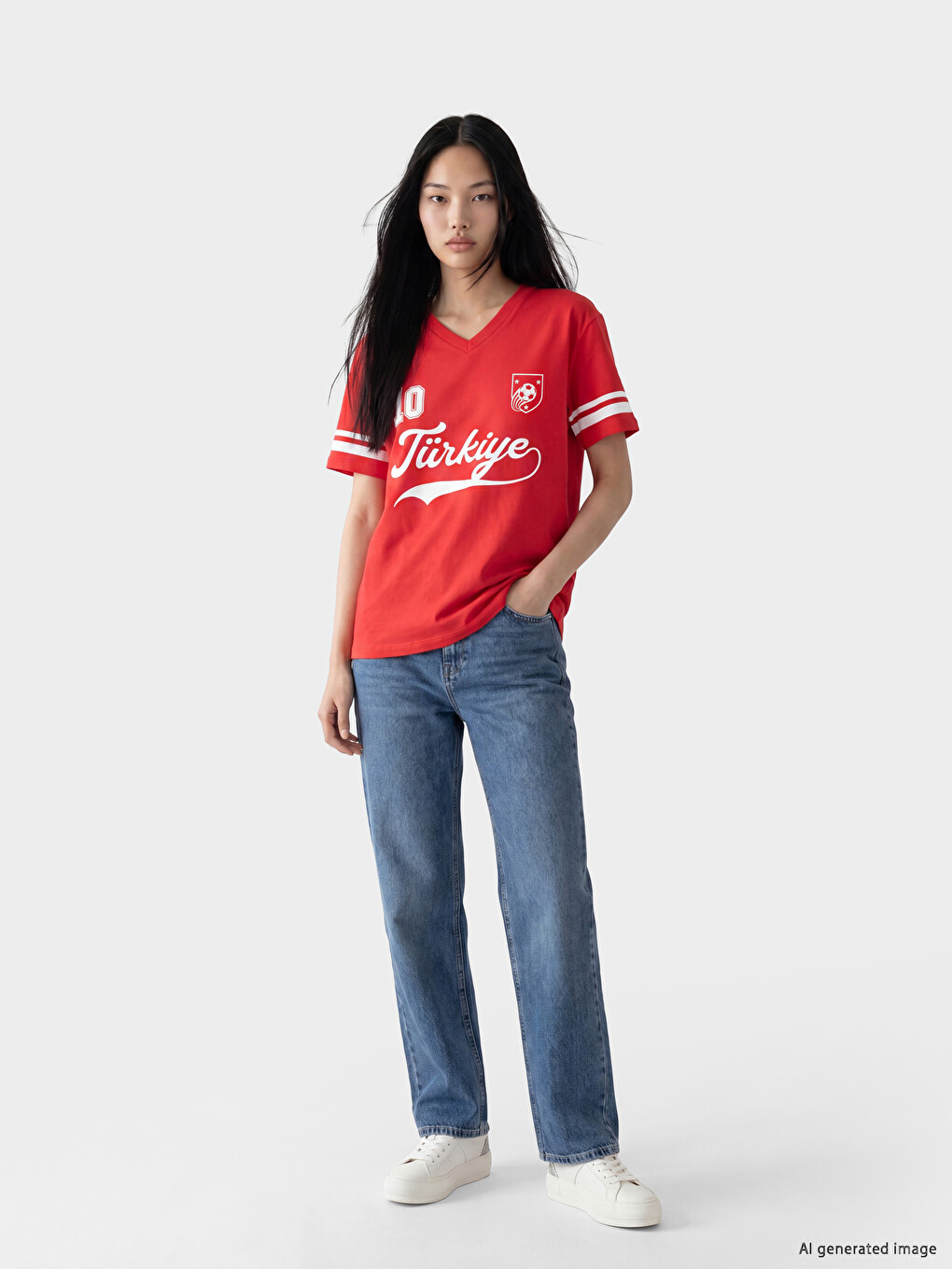 Turkey Printed Oversize Women's T-Shirt-3
