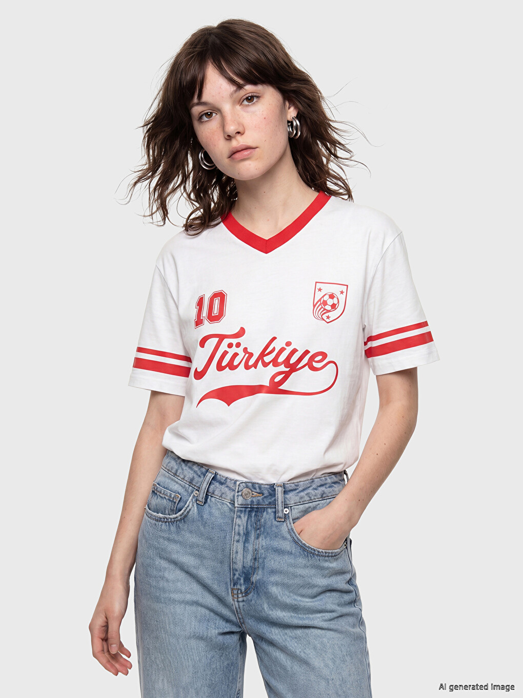 Turkey Printed Oversize Women's T-Shirt-1