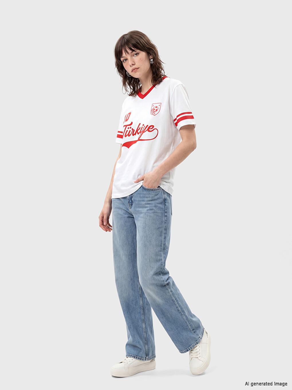 Turkey Printed Oversize Women's T-Shirt-2