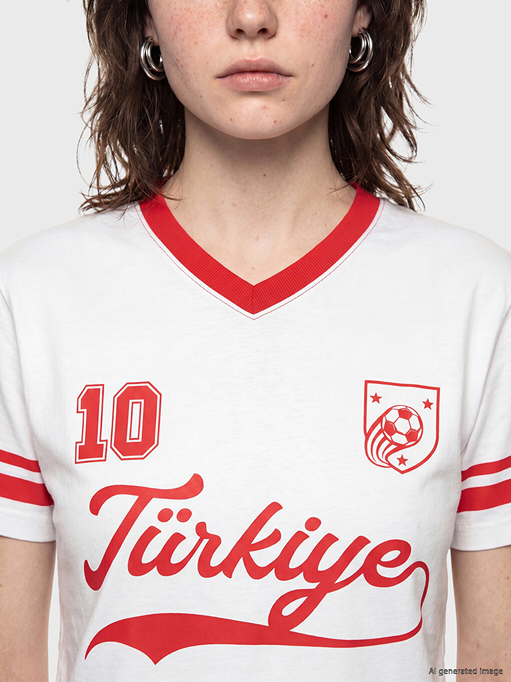 Turkey Printed Oversize Women's T-Shirt-3