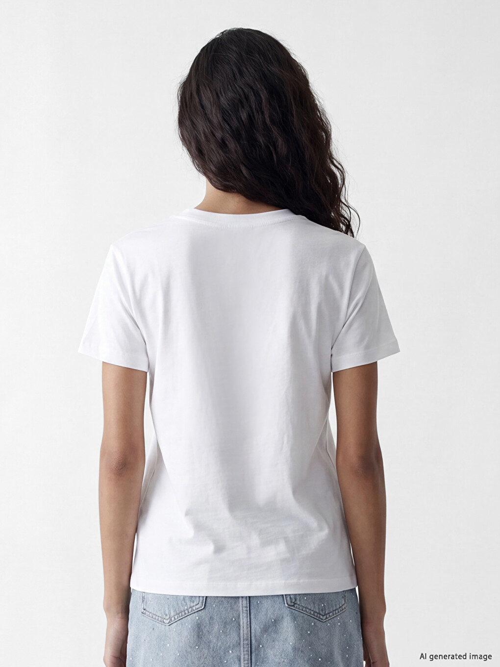 Embroidered 100% Cotton Women's T-Shirt-3