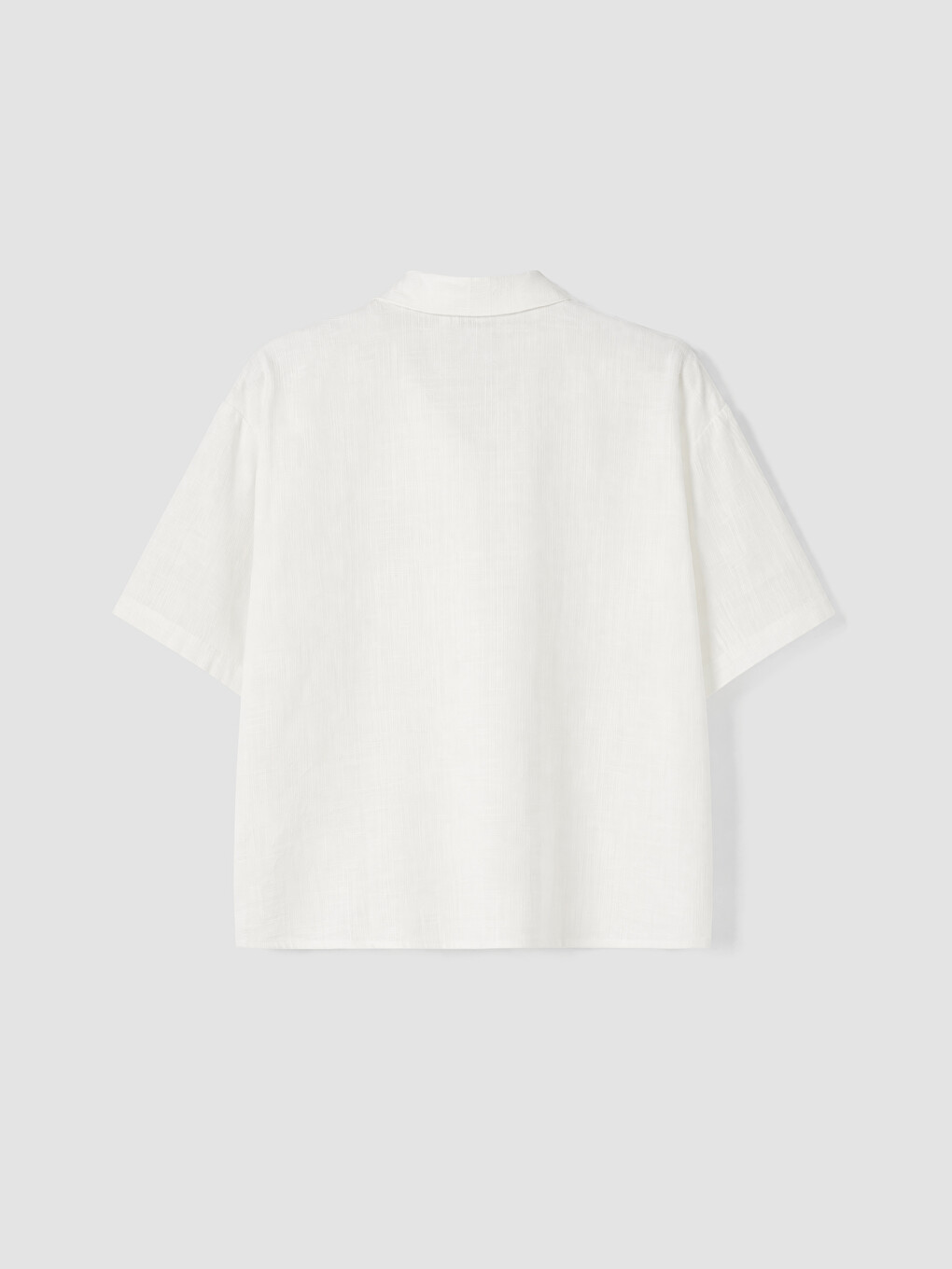 Beyaz Loose Fit Kadın Gömlek-2