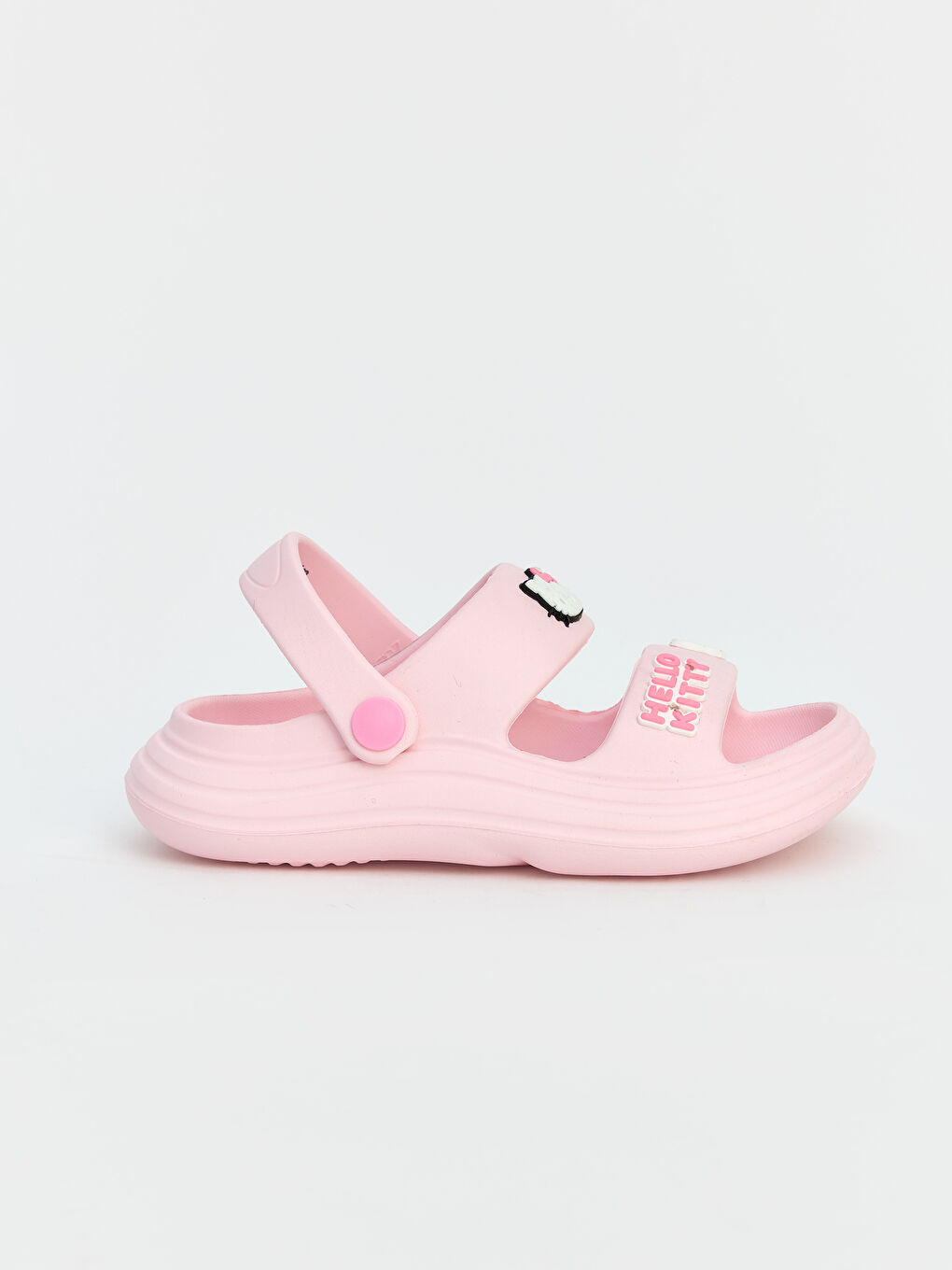 Pembe Hello Kitty Baskılı Kız Çocuk Sandalet-1