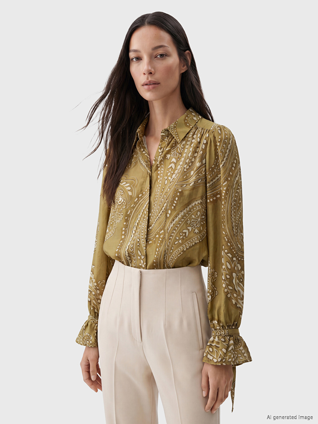 Patterned Women's Shirt Tunic