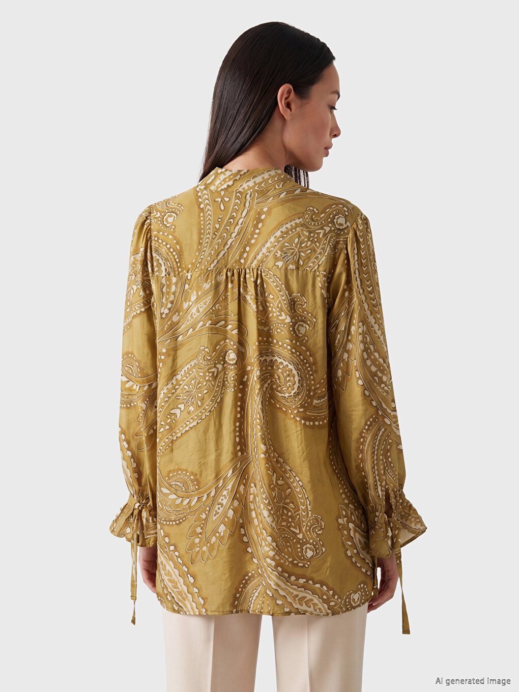 Patterned Women's Shirt Tunic-2