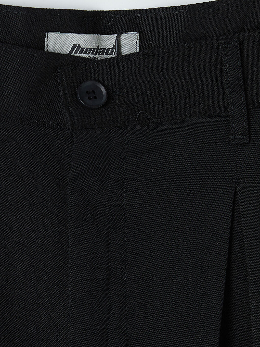 Siyah Loose Fit Erkek Pantolon-1