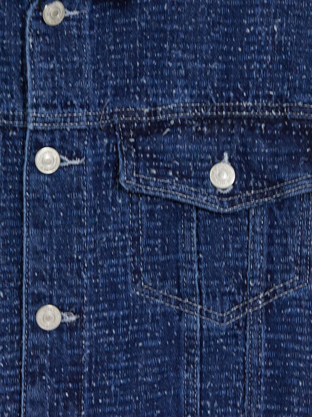 Lacivert Regular Fit Erkek Jean Ceket-2