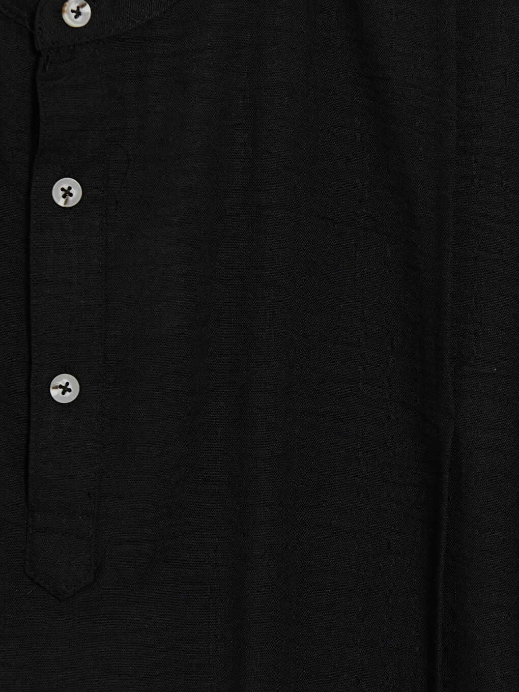 Siyah Regular Fit Erkek Gömlek-2