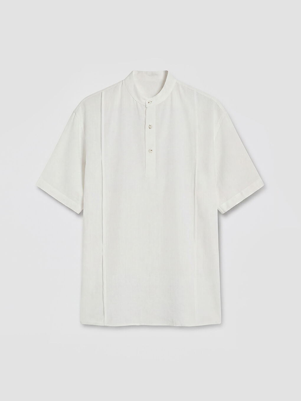 Ekru Regular Fit Erkek Gömlek-3