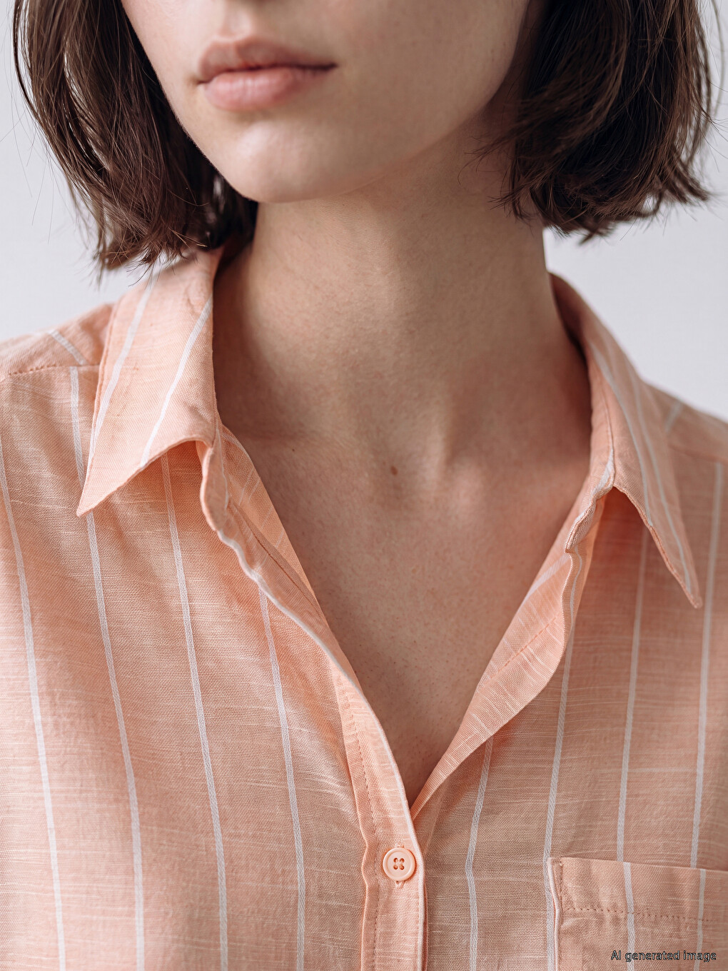 Striped Women's Shirt Tunic-2