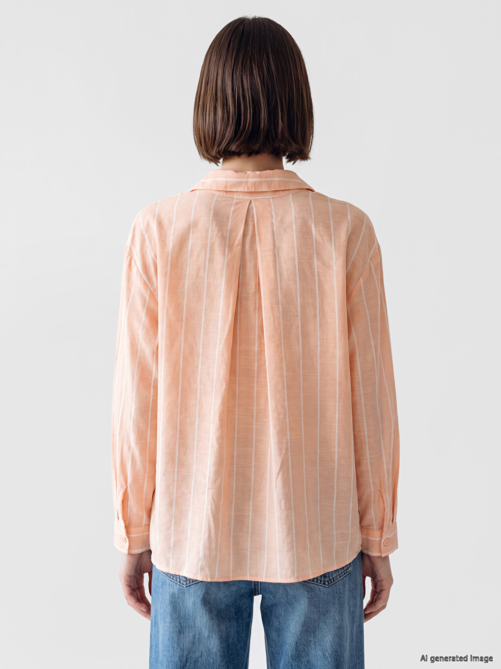 Striped Women's Shirt Tunic-3