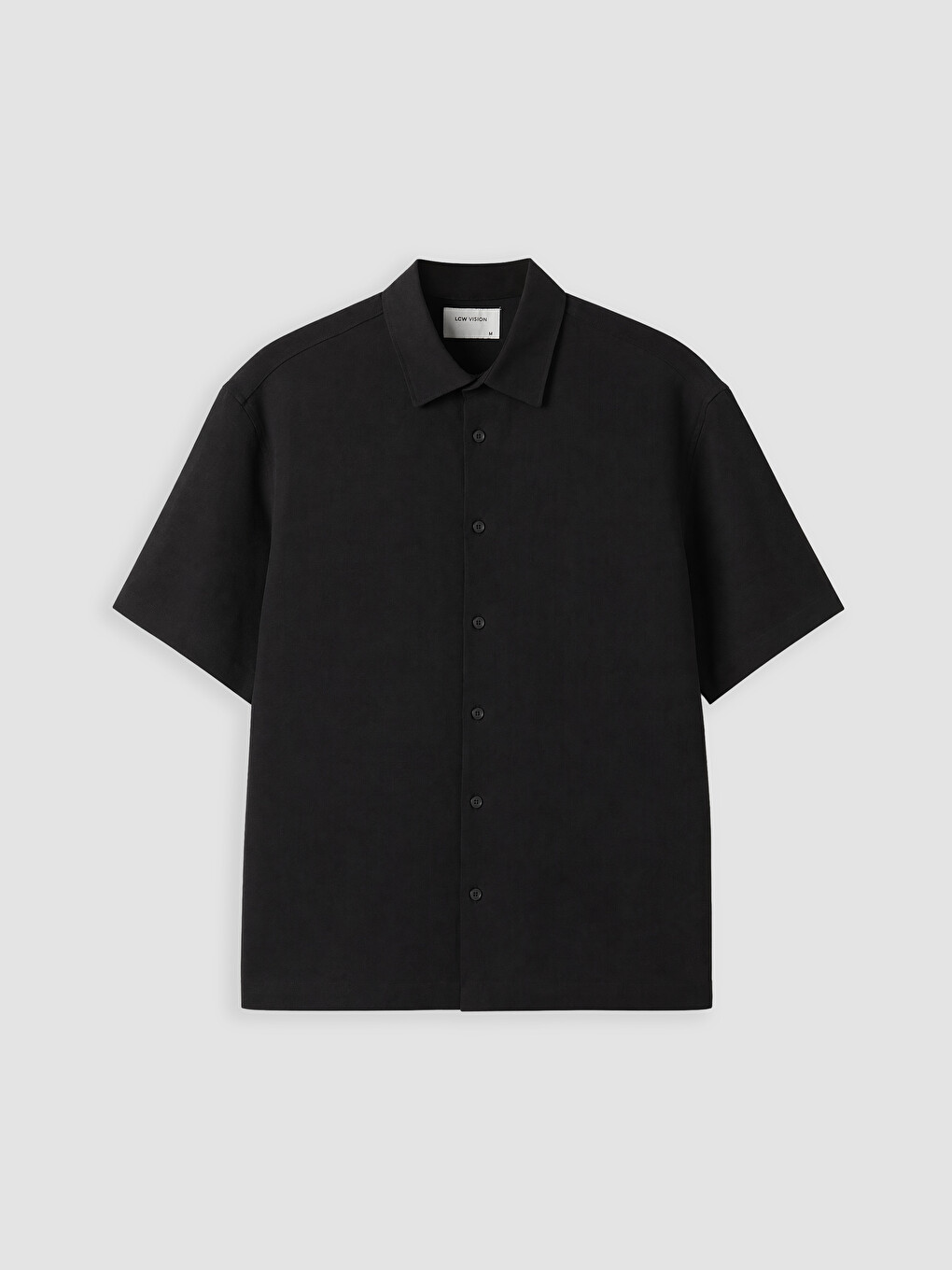 Siyah Regular Fit Armürlü Erkek Gömlek