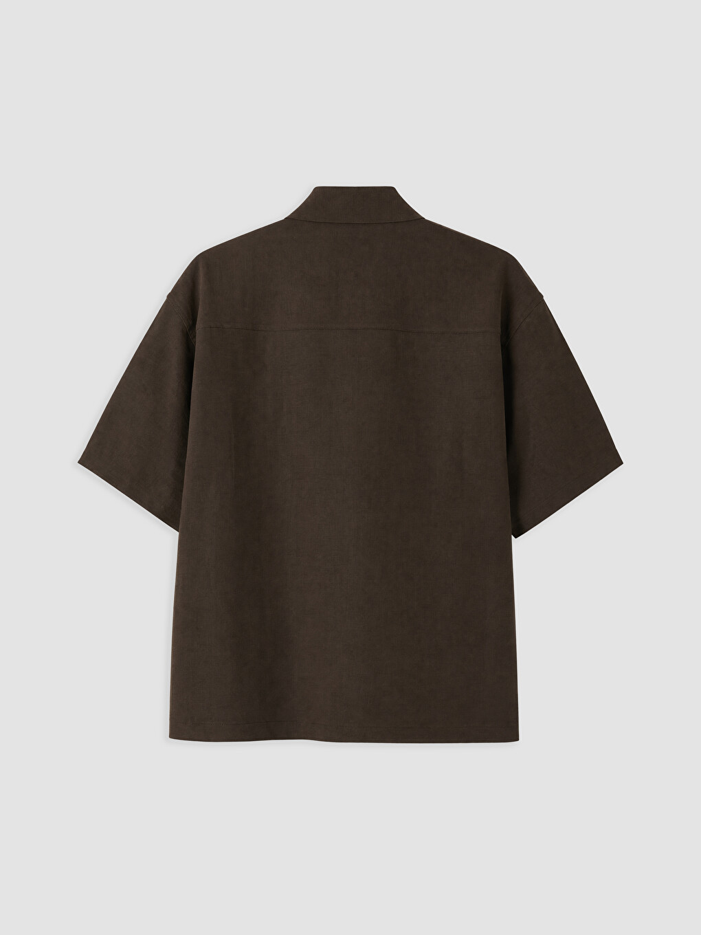 Kahverengi Regular Fit Armürlü Erkek Gömlek-1