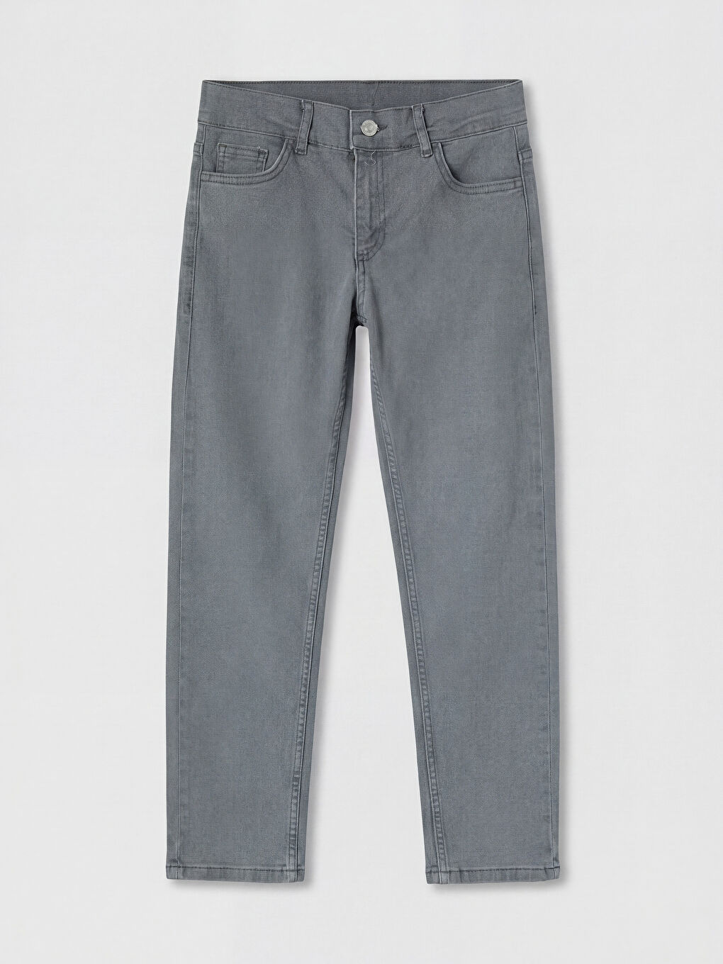 Gri Slim Fit Erkek Çocuk Jean Pantolon