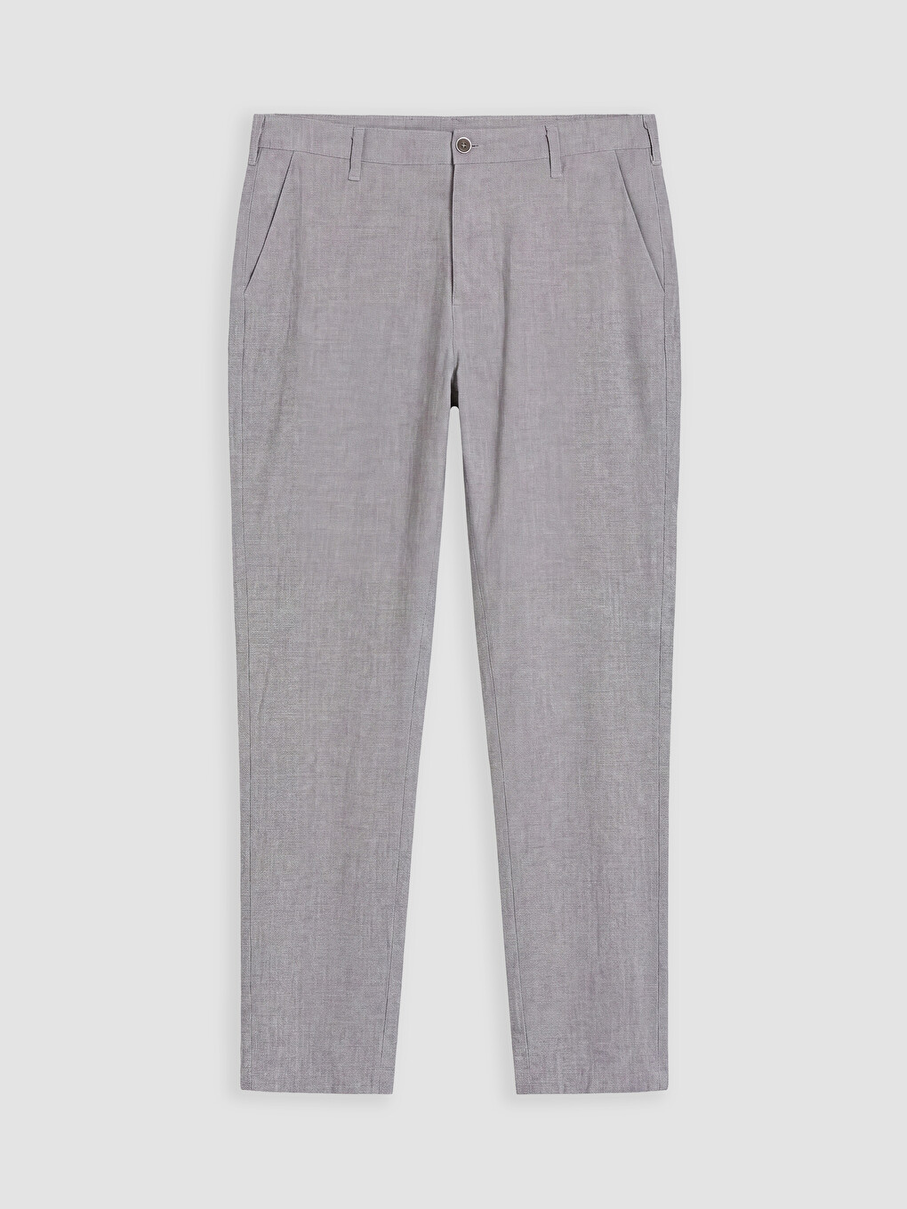 Gri Regular Fit Erkek Chino Pantolon-4