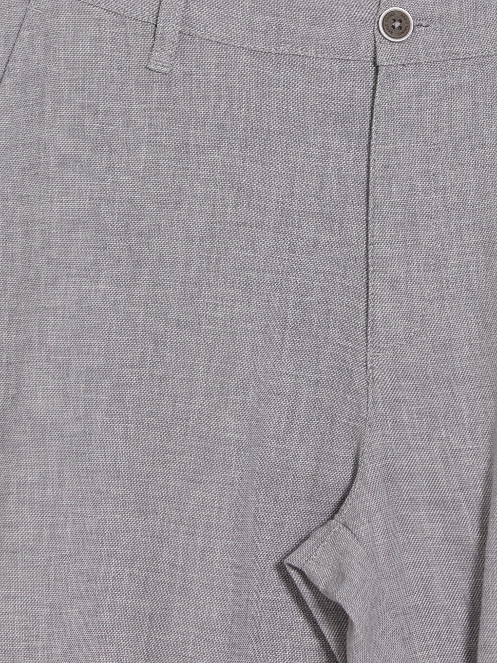 Gri Regular Fit Erkek Chino Pantolon-6
