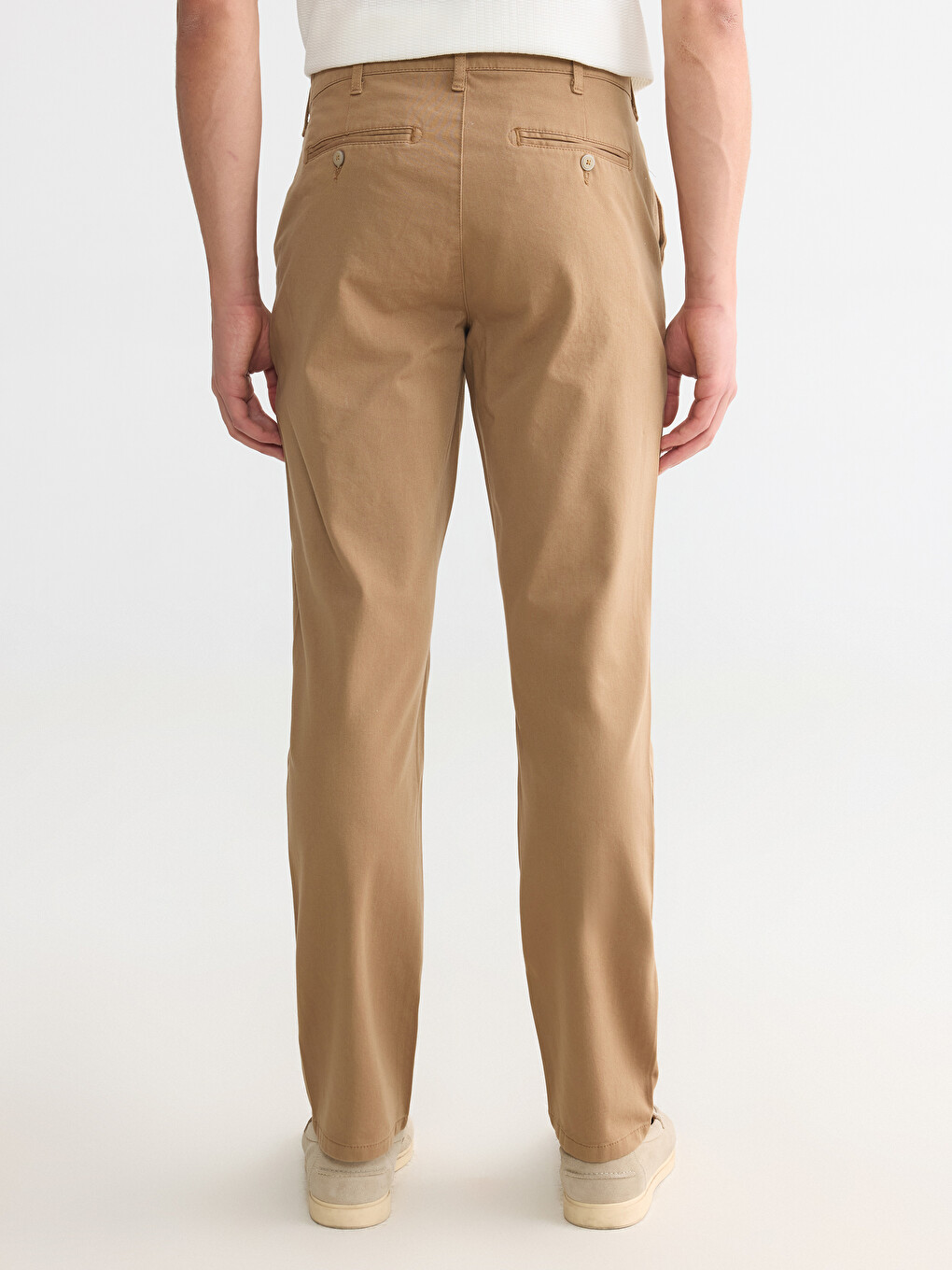 Kahverengi Regular Fit Erkek Chino Pantolon-3