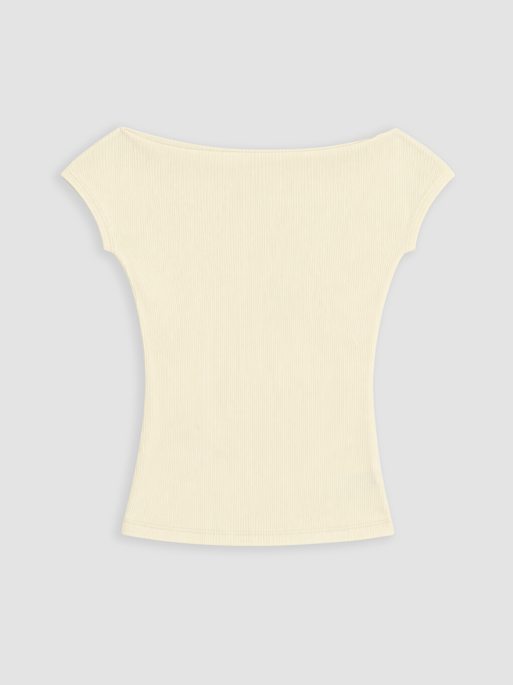 T-shirt Me Jakë Të Hapur Me Brinjë Për Gra-4