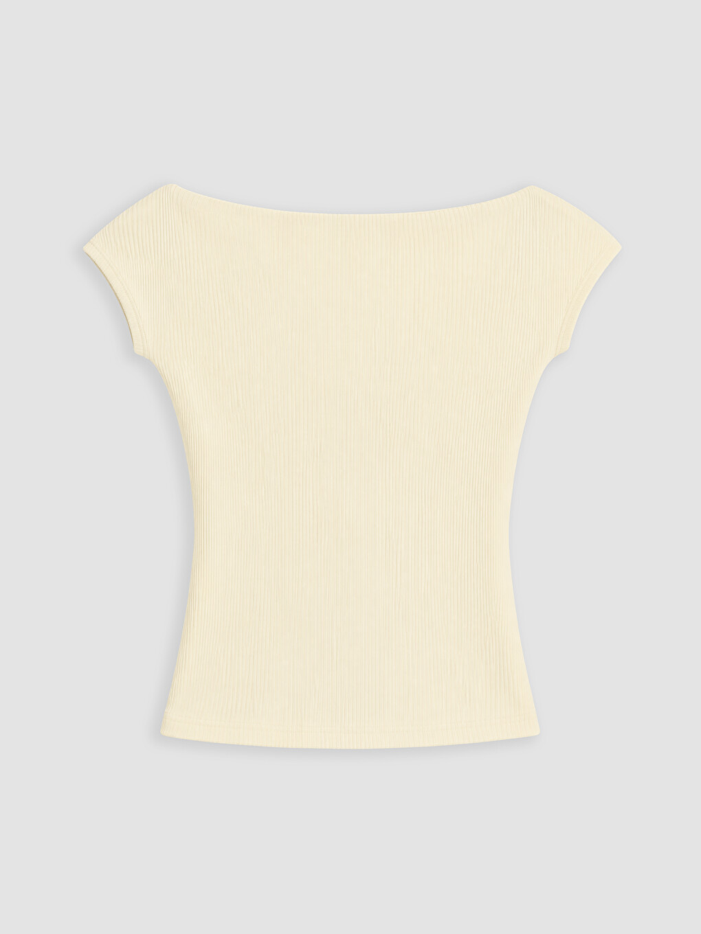 T-shirt Me Jakë Të Hapur Me Brinjë Për Gra-6