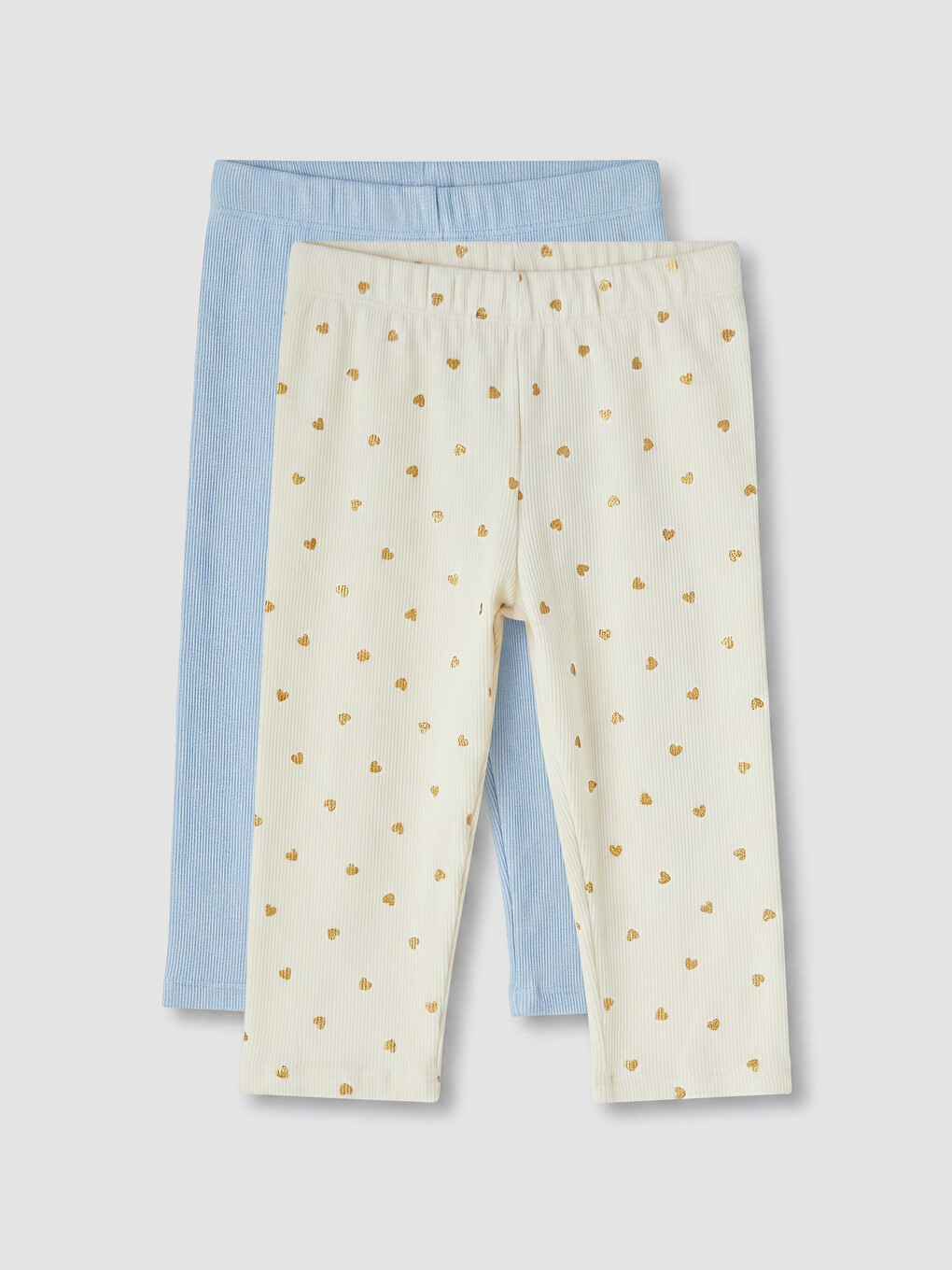 Ekru Desenli Kız Çocuk Pijama Alt Takım