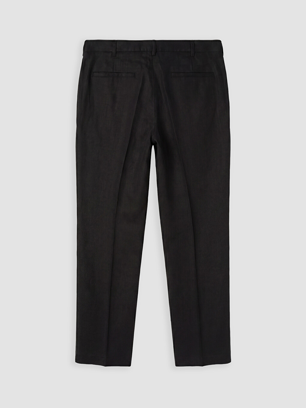 Siyah Regular Fit Erkek Pileli Pantolon-2