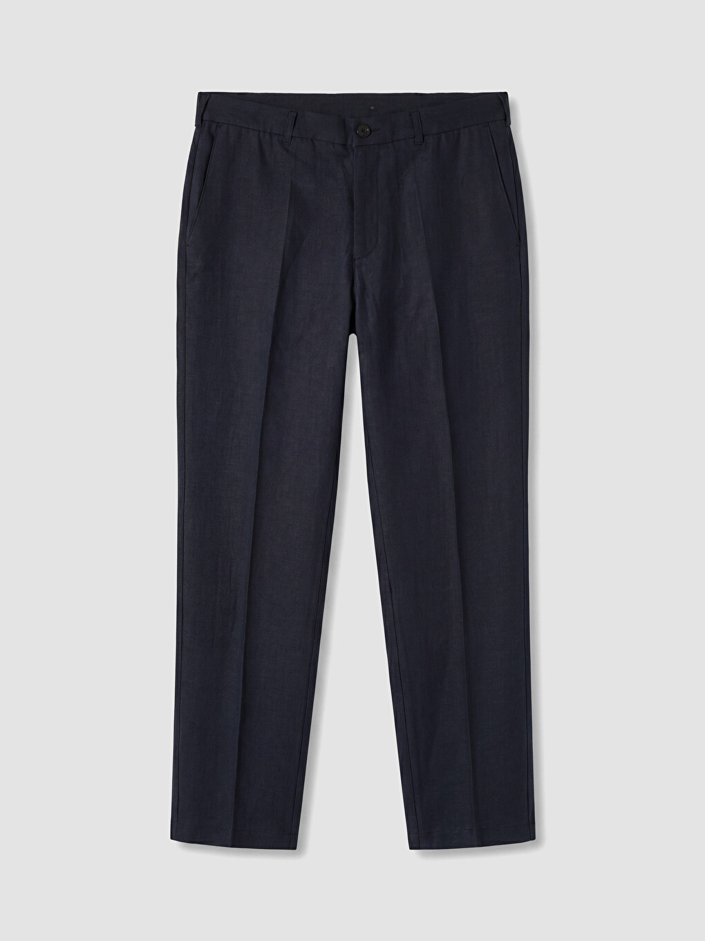 Lacivert Regular Fit Erkek Pileli Pantolon-2
