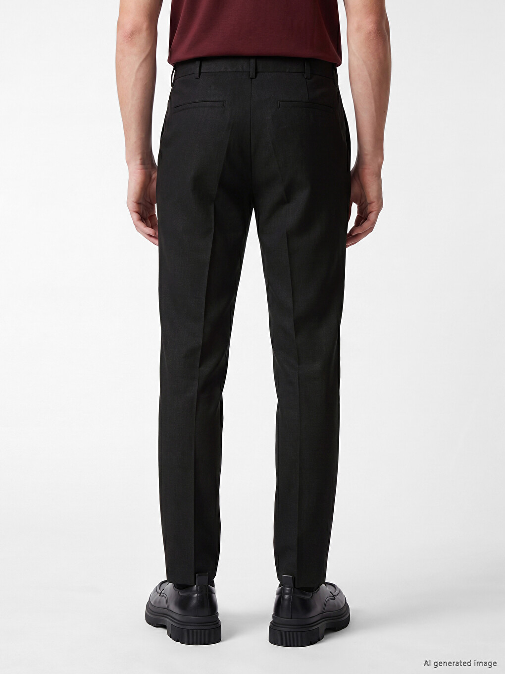 Pantalone sa faltama za muškarce regularnog kroja-2