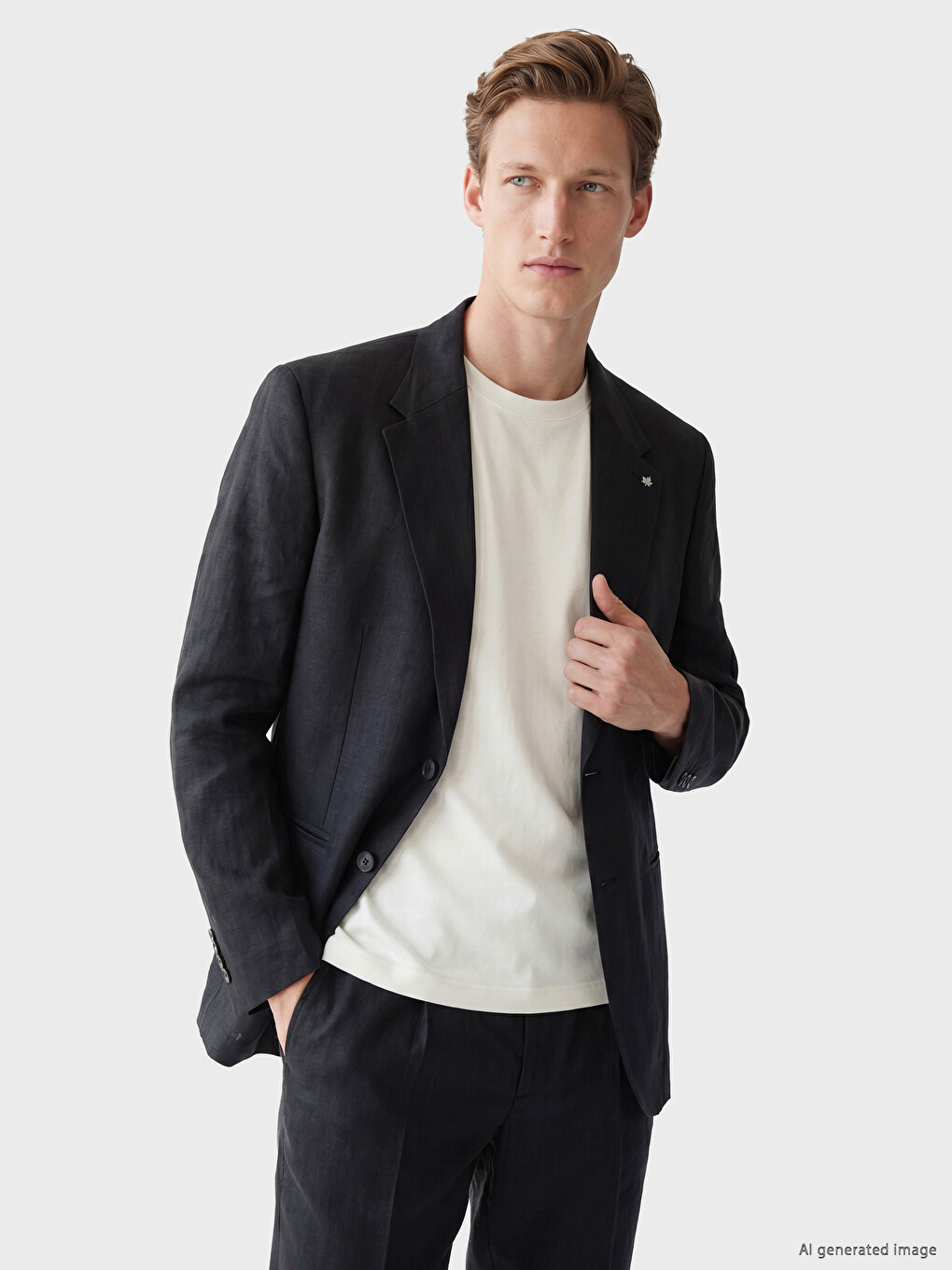Men's Linen Blazer Jacket