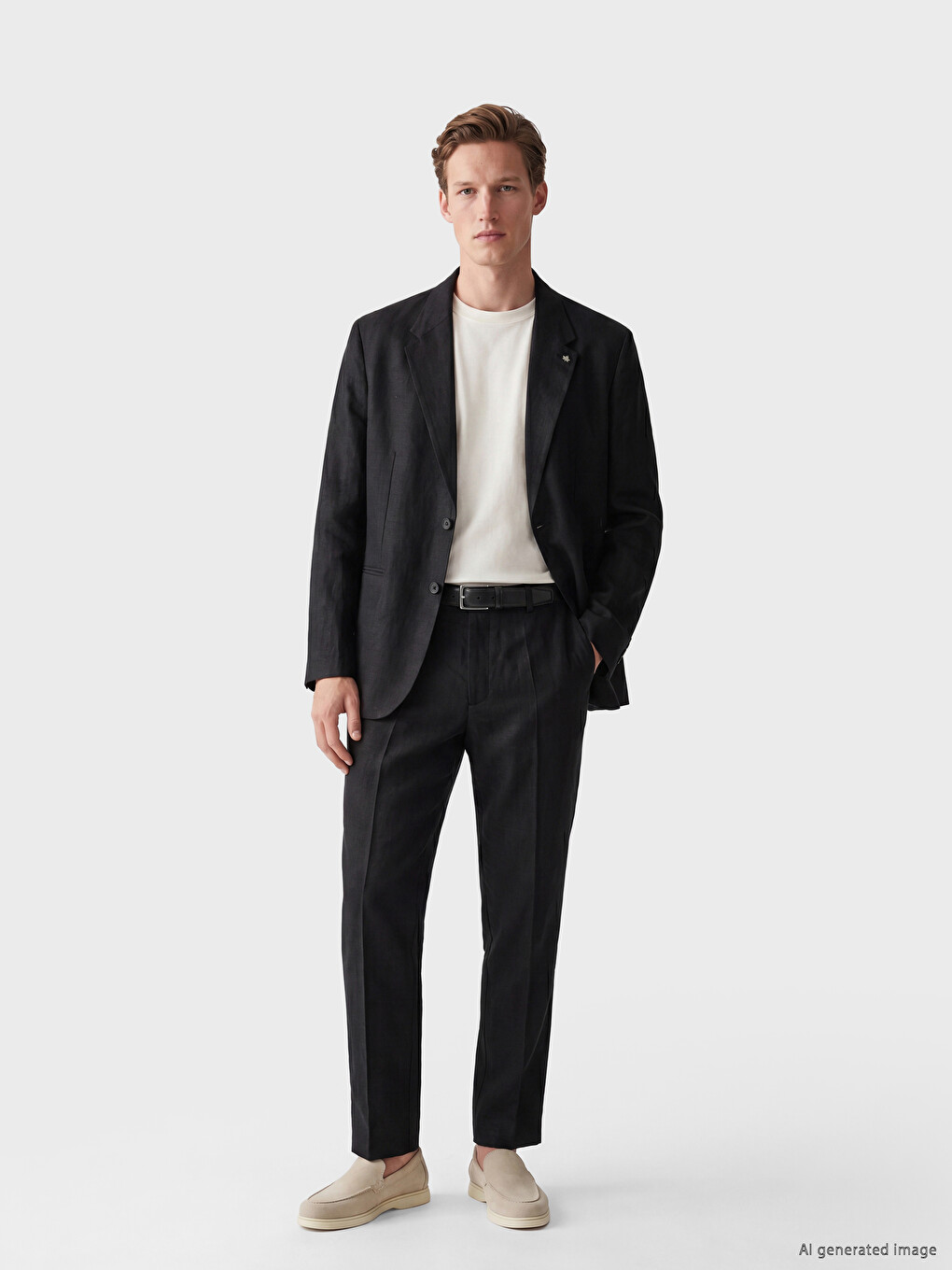 Men's Linen Blazer Jacket-1
