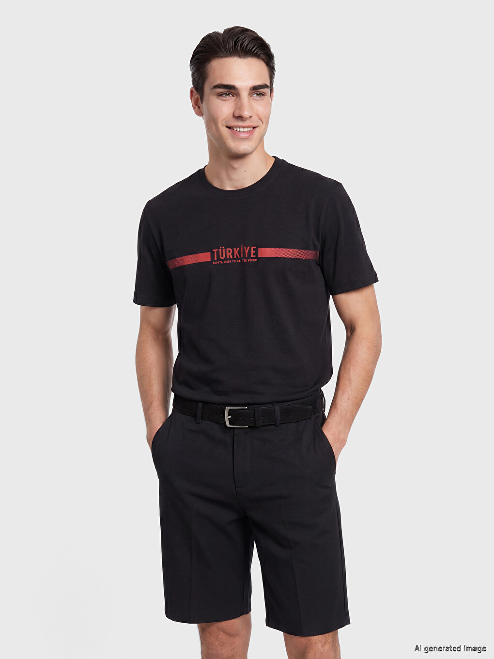 Turkey Printed Standard Fit Men's T-Shirt
