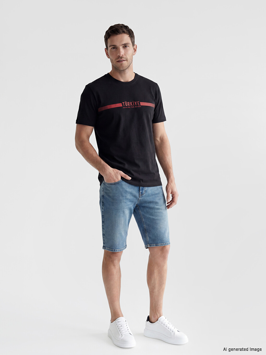 Turkey Printed Standard Fit Men's T-Shirt-1